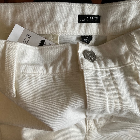 NWT J. Crew White A-line denim short in white SZ Various - Picture 8 of 8